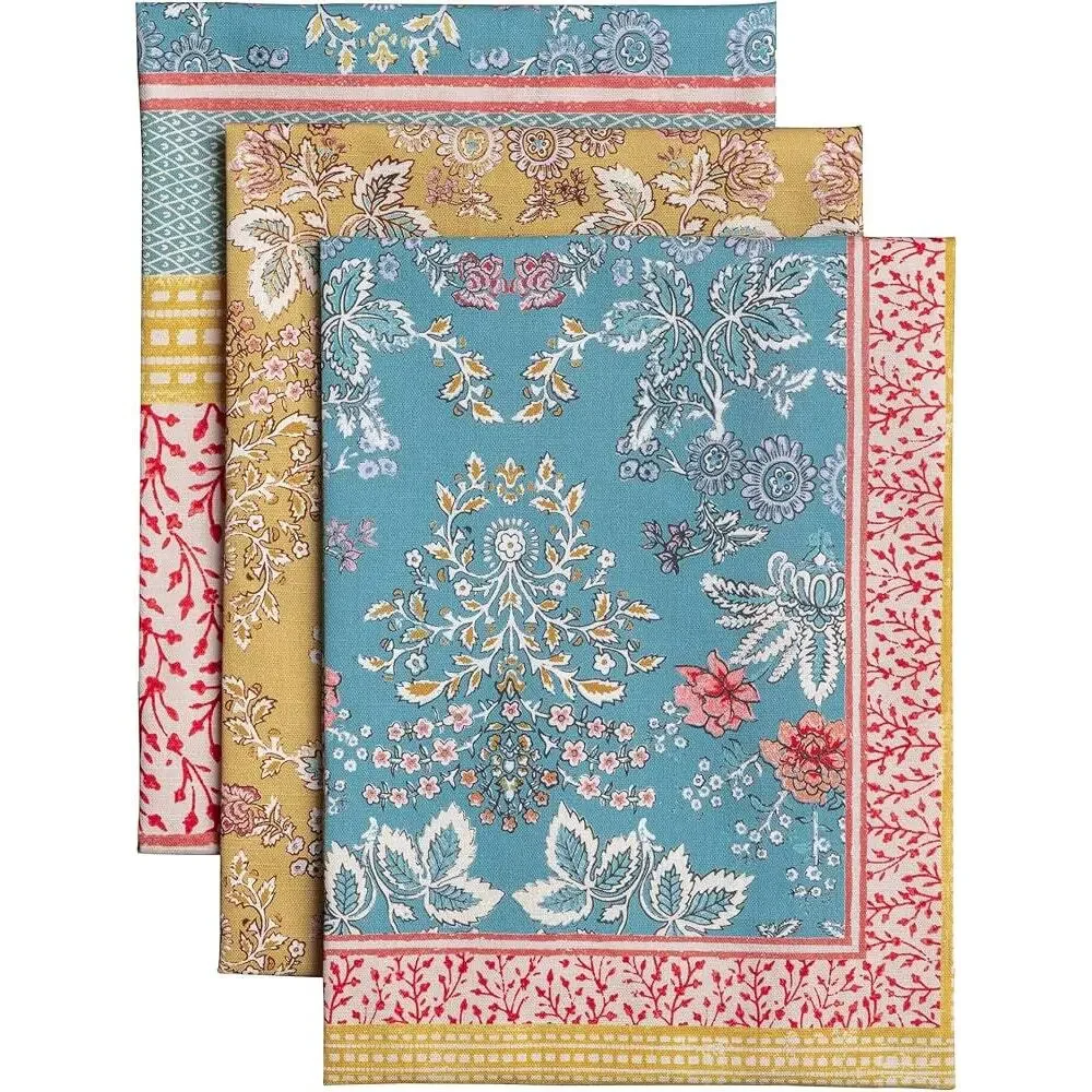 Maison d' Hermine Kitchen Towels Set of 3 Reusable 100% Cotton marquise
